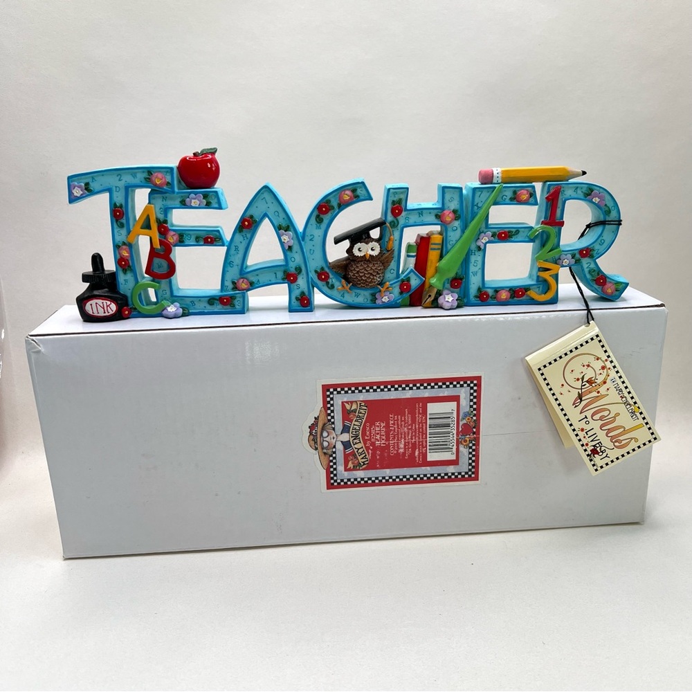 Mary Engelbreit Teacher Sign Shelf Sitter Plaque